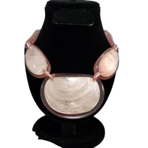 Style and Co Pink Resin Necklace